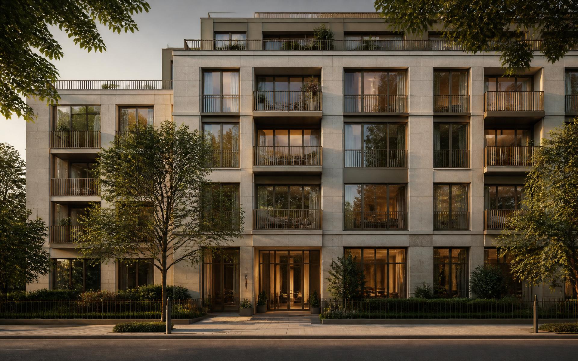 Architectural render of the completed development